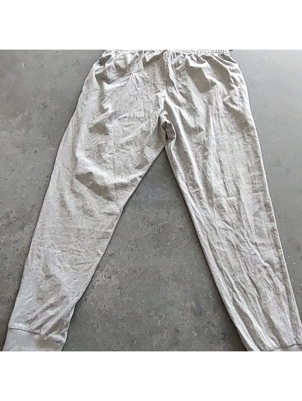Adidas Light Gray Jogger Sweatpants Size L or Junior 2XL